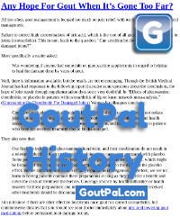 Any Hope For Gout Document Change History