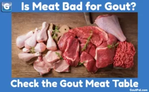 What meat can gout sufferers eat?